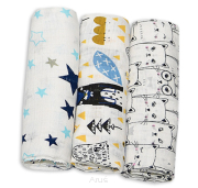 Pieluszki pieluchy tetrowe 3 sztuki (zestaw G)