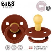 BIBS smoczek uspokajający kauczukowy 0+ S (rust)