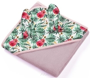 Okrycie kąpielowe frotte ręcznik z kapturkiem 100x100 (BO 939) Bunny Ears