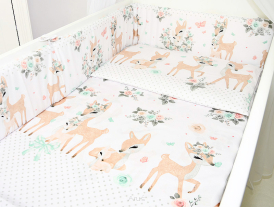 ARUŚ 2 el. pościel do łóżeczka 120*90 (151-sarenka bambi)