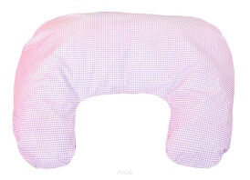 Poduszka do karmienia rogal fasolka (liliowa kratka)