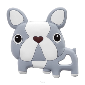 Gryzak silikonowy BULDOG SZARY BOC0584