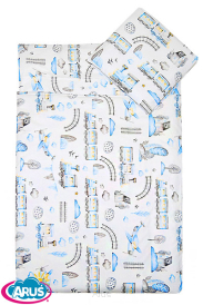 5 pościel do przedszkola 80*220 z workiem+gratis (ciuchcia popielata)