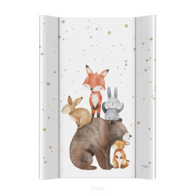 CEBABABY przewijak twardy krótki (50x70) Ultra Light Forest Friends