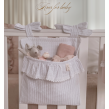 Przybornik na łóżeczko z falbanką 