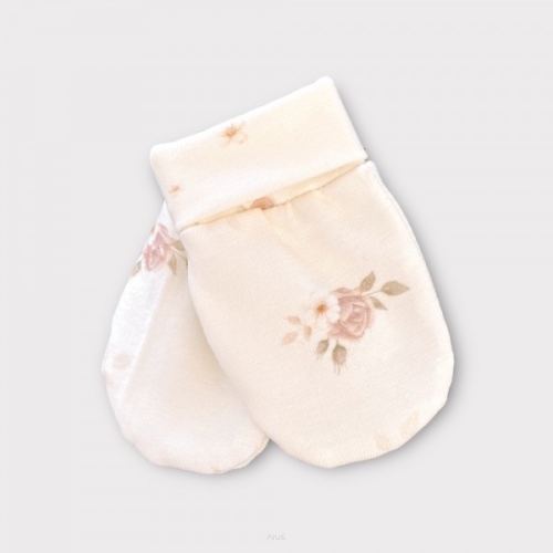 Niedrapki rękawiczki niemowlęce (Pastel Roses)