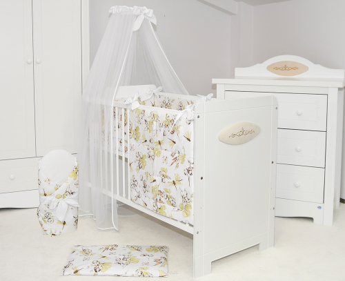 4 el.Pościel do łóżeczka 120x90 dwustronna 