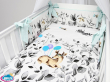 10 el.Pościel do łóżeczka 120x90 dwustronna 