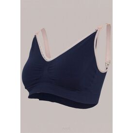 CARRIWELL Biustonosz do karmienia bezszwowy DELUXE S Navy