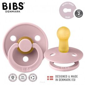 BIBS smoczek uspokajający kauczukowy 6+ M (pink plum)