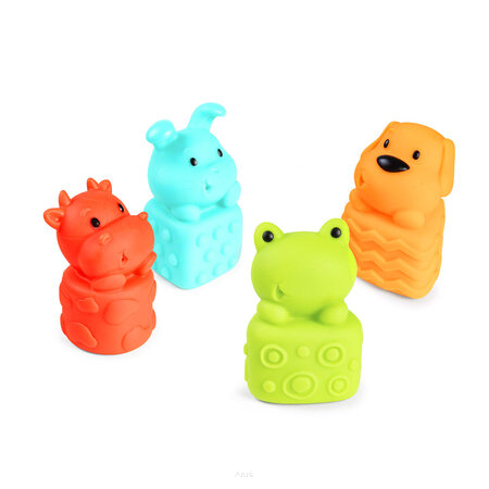 Canpol babies zestaw zabawek do kąpieli z psikawką 4 szt ZWIERZAKI 79/400