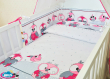 ARUŚ 4 el. pościel do łóżeczka 120*90 (33-rozowe sowy NOWE) - 2