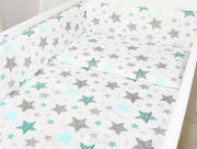 ARUŚ 7 el. pościel do łóżeczka 120*90 (149-gwiazdki mietowe)