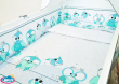 ARUŚ 6 el. pościel bawełniana 120*90 (116-turkusowe sowy NOWE) - 2