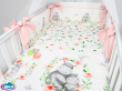4 el.Pościel do łóżeczka 120x90 dwustronna 