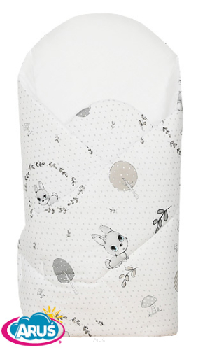 Rożek becik usztywniony (wianuszki popielate)