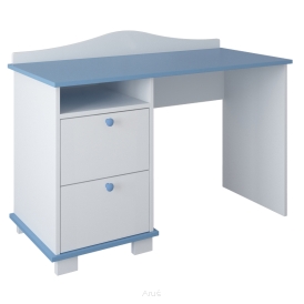 Biurko dla dziecka, biurko dziecięce CLASSIC (biało/niebieskie)