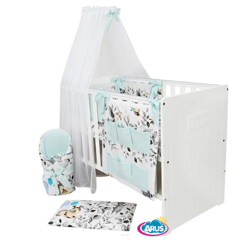 4 el.Pościel do łóżeczka 120x90 dwustronna 