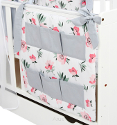 Przybornik na łóżeczko "KOKARDKA" (calineczka +popiel gładki)