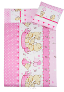 2 pościel do przedszkola 80*220 +gratis (różowe misie sweet)