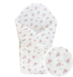 Rożek becik muślinowy, otulacz, kołderka, mata z wypełnieniem 4w1 (powder blossom) - 3