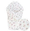 Rożek becik muślinowy, otulacz, kołderka, mata z wypełnieniem 4w1 (powder blossom) - 3