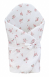 Rożek becik muślinowy, otulacz, kołderka, mata z wypełnieniem 4w1 (powder blossom) - 2