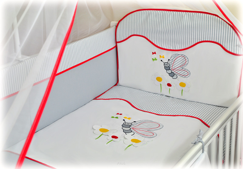 2 el.Pościel do łóżeczka 120x90 