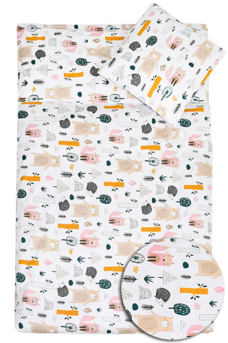 5 pościel do przedszkola 80*220 z workiem+gratis (niedźwiadki)