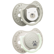 Smoczek silikonowy dynamiczny LOVI 0-3 m 2 szt. Buddy Bear 22/863
