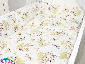 ARUŚ 5 el. pościel do łóżeczka 120*90 (153-kwiat bawełny)