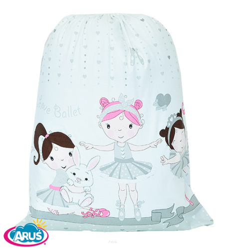 Worek na pościel do przedszkola (popielate lalki)