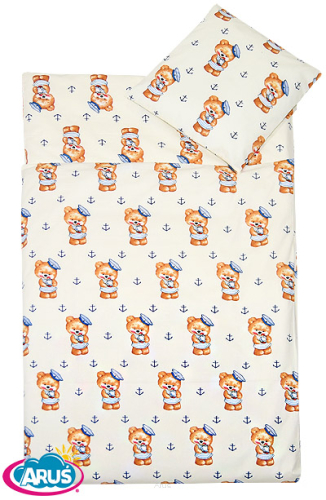5 pościel do przedszkola 80*220 z workiem+gratis (miś marynarz)