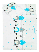 2 pościel do przedszkola 80*220 +gratis (owca z sercem niebieska)