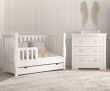 Zestaw mebli ALICE 2 biały : łóżeczko z szufladą + komoda z przewijakiem - 3