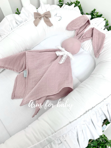 Muślinowa przytulanka Bunny (powder pink)