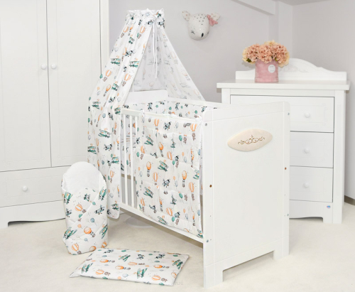 ARUŚ 4 el. pościel do łóżeczka 120*90 (152-lis w samolocie)