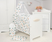 ARUŚ 4 el. pościel do łóżeczka 120*90 (152-lis w samolocie)