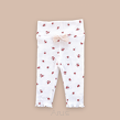 Legginsy bawełniane prążkowane (eternal roses dusty) - 2