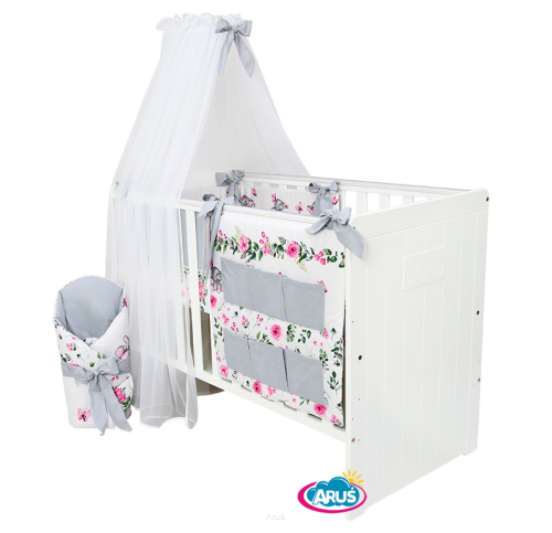 4 el.Pościel do łóżeczka 120x90 dwustronna 