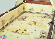 ARUŚ 5 el. pościel do łóżeczka 120*90 (17-bezowe misie dmuchawce)