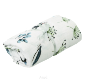 Prześcieradło muślinowe z gumką do łóżeczka 100*50 (plants)