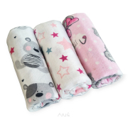 Pieluchy pieluszki flanelowe zestaw 3szt (B)