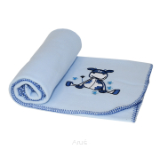 Koc kocyk polarowy 105x80 (niebieska krówka)