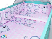 Tkanina bawełniana bawełna na metry 1mb (31-rozowy zajac)