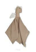Przytulanka muślinowa SMOK handmade 100% bawełna dla niemowląt (toffi)