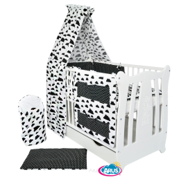 Baldachim materiałowy (czarne chmurki)