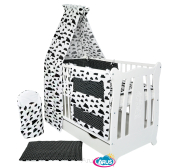 Baldachim materiałowy (czarne chmurki)