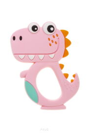 Gryzak silikonowy DINO różowy BOC0508