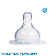 Canpol smoczek do butelki EasyStart - trójprzepływowy (21/724)